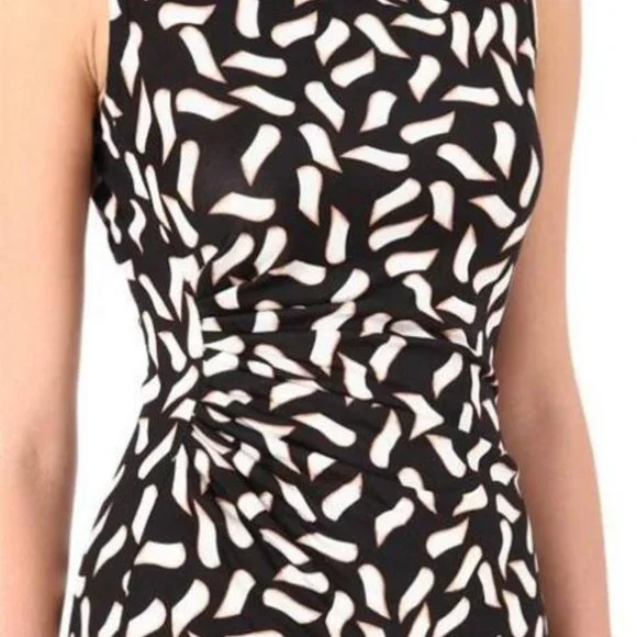 DVF Diane Von Furstenberg GLASMARY Silk Jersey Draped Dress Snake Flutter - Picture 10 of 14